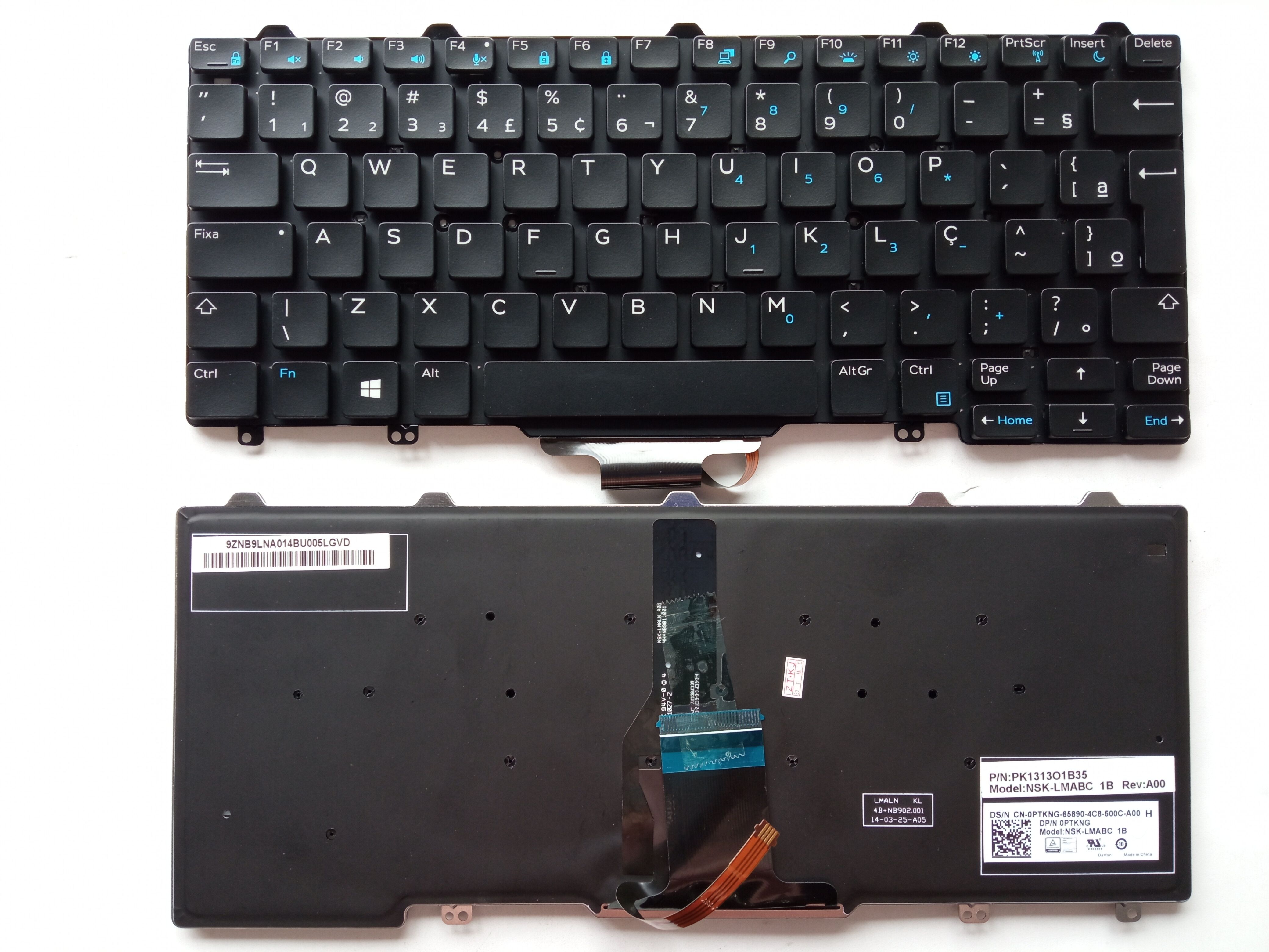 Picture of New Replacement Laptop Keyboard For DELL E7250 BLACK Backlit BR Layout